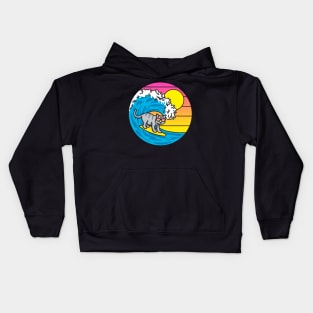 The Purrfect Wave Kids Hoodie